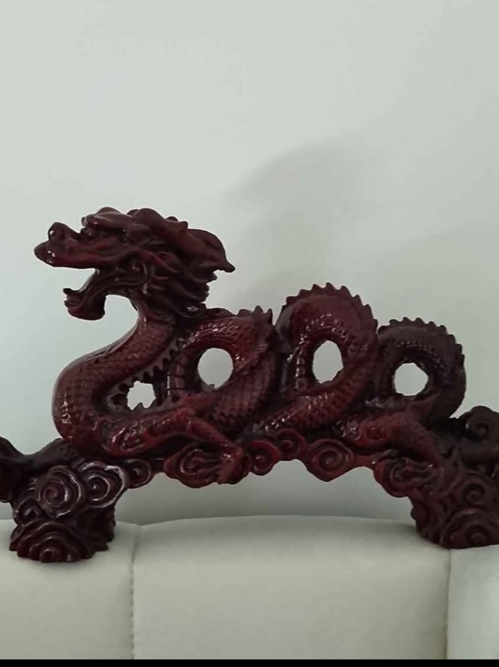 Red Chinese Dragon , Red Resin Chinese Dragon